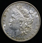 1879 $1 Morgan Silver Dollar AU Details Cleaned #P55