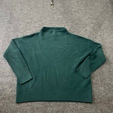 VINCE. Plush Cashmere Funnel-Neck Sweater in Turtleneck Women's Size M