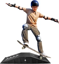 Single-Piece Skateboard Ramp, Bike Ramp, Skate Ramp - Durable & D.. - 44" Length