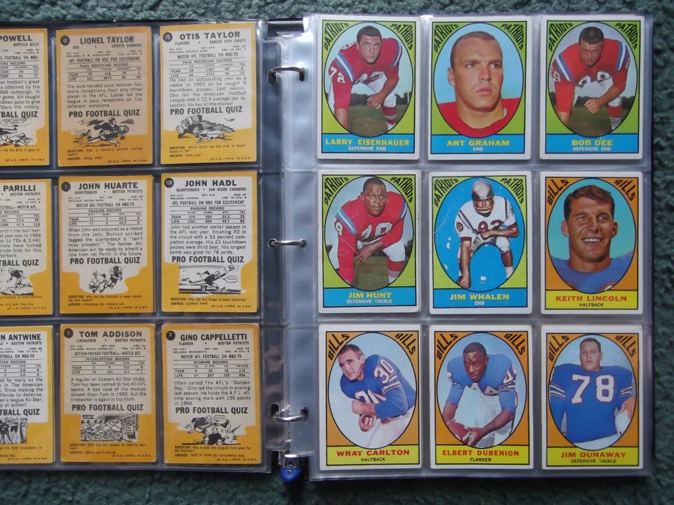 1967 TOPPS FOOTBALL NEAR COMPLETE SET LOT(94/132)w/STARS,HOF,RC's - Image 3 of 4
