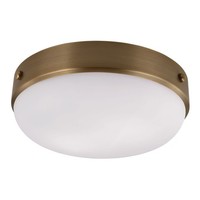 Deckenleuchte Canilla In Weiß Messing Antik Metall Glas Rund Deckenlampe Flur