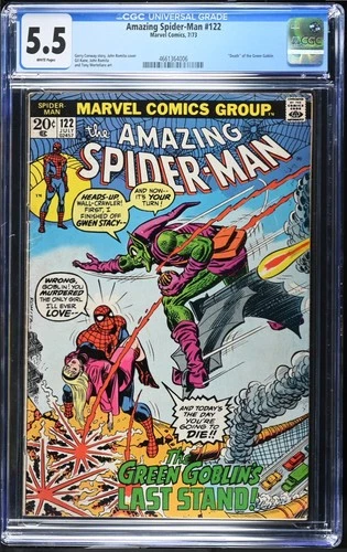 Marvel Comics The AMAZING SPIDER-MAN #122 CGC 5.5 WHITE ❄️ pages! CLASSIC Cover