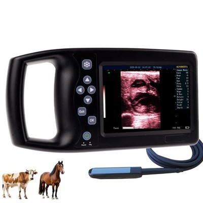 Vet Ultrasound Machine with Rectal Linear Probe for Cattle Horses & Livestock
