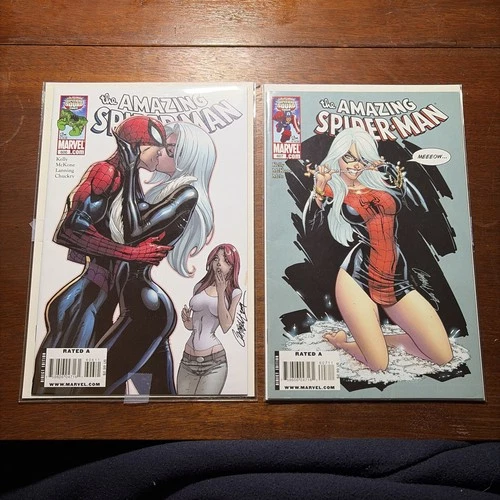 Amazing Spiderman 606 607 Campbell Black Cat Marvel Comics BEAUTIFUL CONDITION