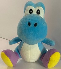 YOSHI All Star 8" Plush Super Mario Bros GENUINE Sanei Little Buddy Light Blue