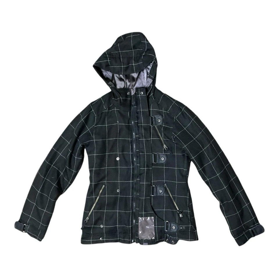 BURTON Women's DryRide Black Faux Fur Lined Plaid Dream Jacket Coat Sz M. - Image 2 of 4