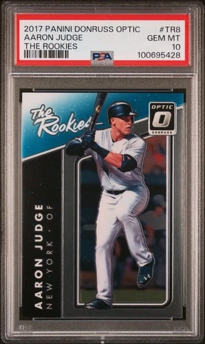 2017 Panini Donruss OPTIC The Rookies Aaron Judge ROOKIE Card #TR8 PSA 10🔥 NY