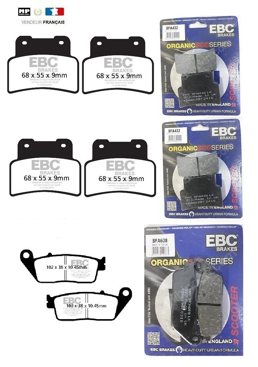 Plaquettes de frein Kymco Xciting 400 I ABS pour stopper les sifflements au freinage