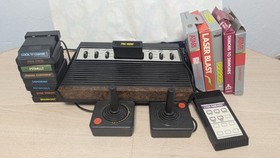 Atari 2600 Sears Tele-Games Bundle W/ 9 Games, 5 Boxed Games, 3 Controller Adapt