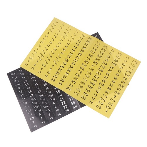 180 Pcs/Set Master Socket Rappel Rapide et Facile Étiquette Autocollants Chrome Autocollants - Photo 7/13