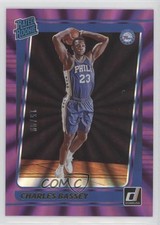 2021 Panini Donruss Rated Rookie Holo Purple Laser 15/99 Charles Bassey #213 4at