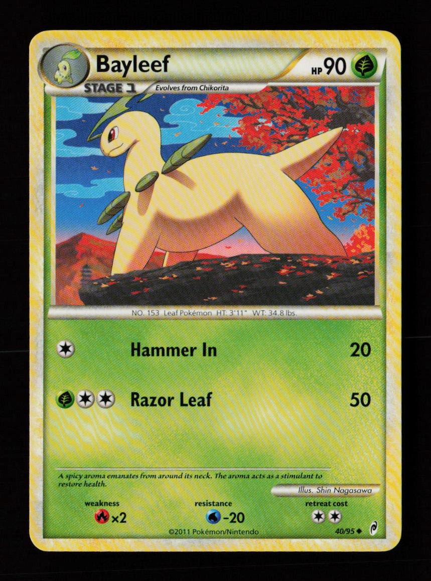 Bayleef 40/95 Uncommon Call of Legends Pokémon Card