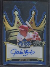 2026 Leaf Metal Hit Kings Blue Die-Cut John Kruk 1/1 Auto Autograph
