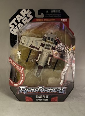 Clone Pilot Republic Gunship Star Wars Transformers Hasbro