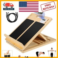 Portable Wooden Slant Board for Calf Stretching  Flexibility - 220 LBS Capacity