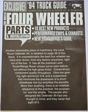 Land Rover 1994 NAS Defender 90 OEM 4 Wheeler...