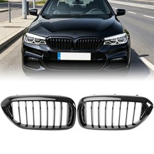 Nieren Einzelsteg Grill passend für BMW 5er G30 G31 2016-20 Klavierschwarz