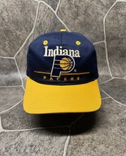 Vintage 90’s NBA Indiana Pacers Snapback cap / hat Twins OSFA Yellow Blue