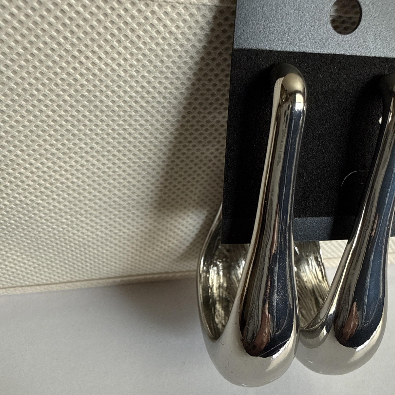 Elongated Silver Statement Earrings ￼ - image 3