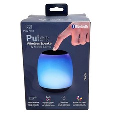 Play Nice Pulse Wireless Bluetooth Speaker Mood Lamp PNS-S4-WT