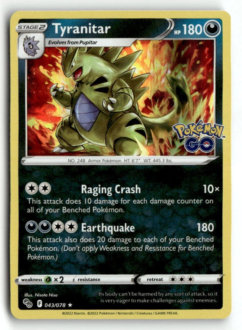 Tyranitar 043/078 Pokémon GO for sale | eBay