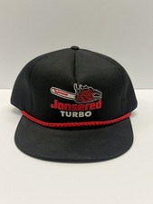 Vintage JONSERED Turbo CHAINSAWS 80s Snapback Rope Logo Foam Hat Cap
