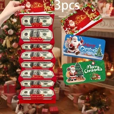 Christmas Pop-Up Money Gift Cards (3-Pack): Festive, Foldable Cash Holders