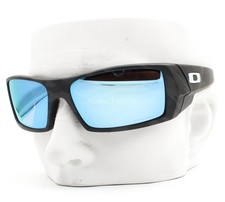 Oakley Gascan Sunglasses Matte Black Camo Prizm Blue Polarized OO9014-8160 Pouch