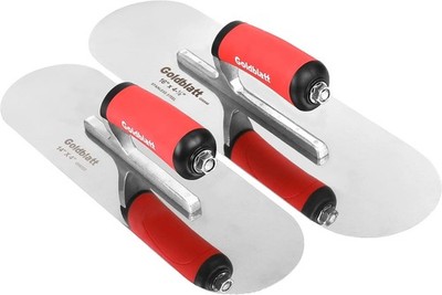 Goldblatt 2pcs Stainless Steel Trowel Set With Soft Grip Handle Includes 16 NEW