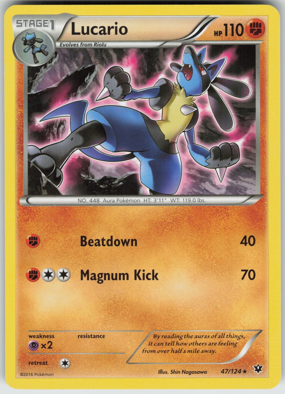 Lucario (47) XY - Fates Collide [FCO - 47/124] Pokemon MP