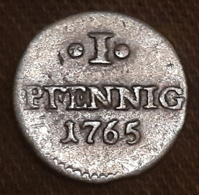 Saxony 1 Silver Penny 1765