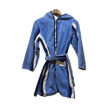 Terry Rich Australia Luxe Swim Robe Breeze Color Blue Stripes Zip unisex Sm