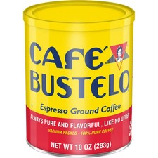 Cafe Bustelo, Espresso Style Dark Roast Ground Coffee, 10 oz Can EXP 09/26