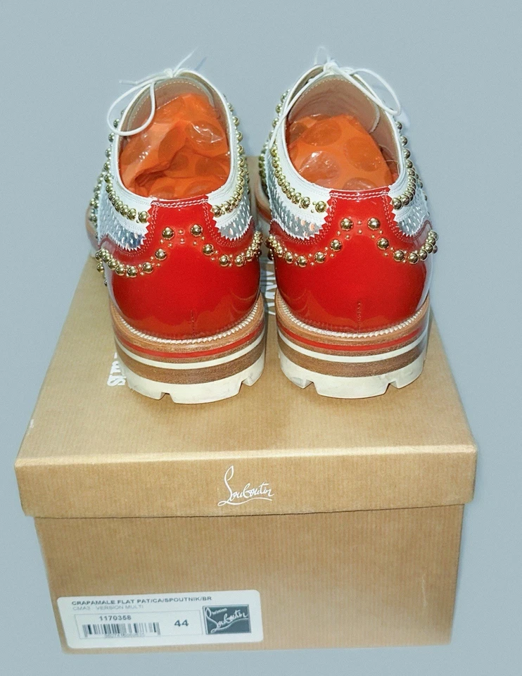 Auténtico RARO Suavemente Usado Louboutin Hombres Crapamale Zapato de Vestir EE. UU. Talla 11 Foto 3 de 4