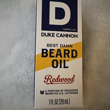 Duke Cannon Best Damn Beard Oil 1 oz Redwood