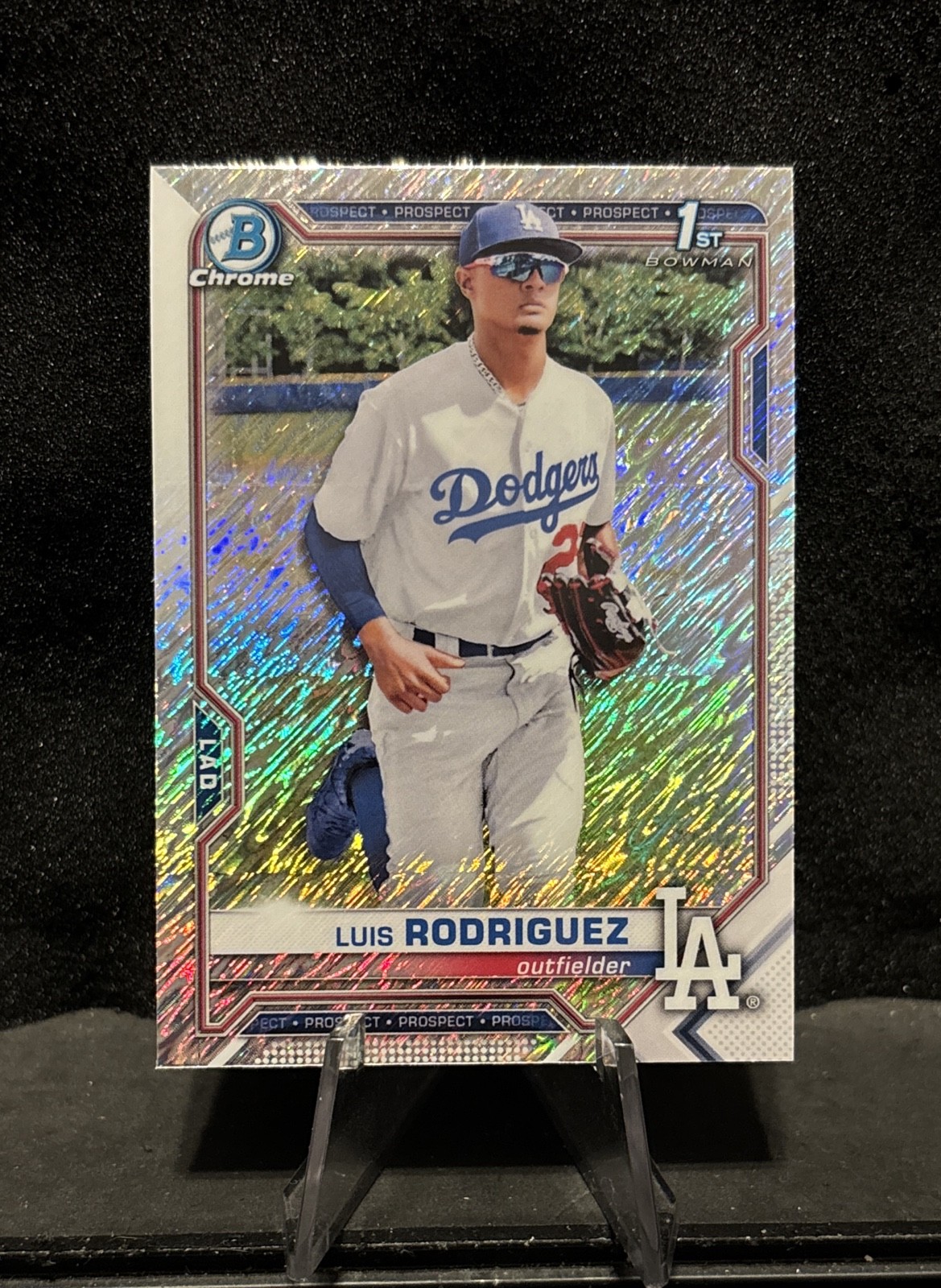 2021 Bowman Chrome - Prospects Luis Rodriguez #BCP-196 Shimmer Refractor (RC)