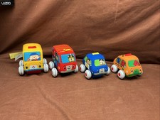 Melissa  Doug K  s Kids Pull-Back Town Vehicles Set 4 Cars Soft Cars Set