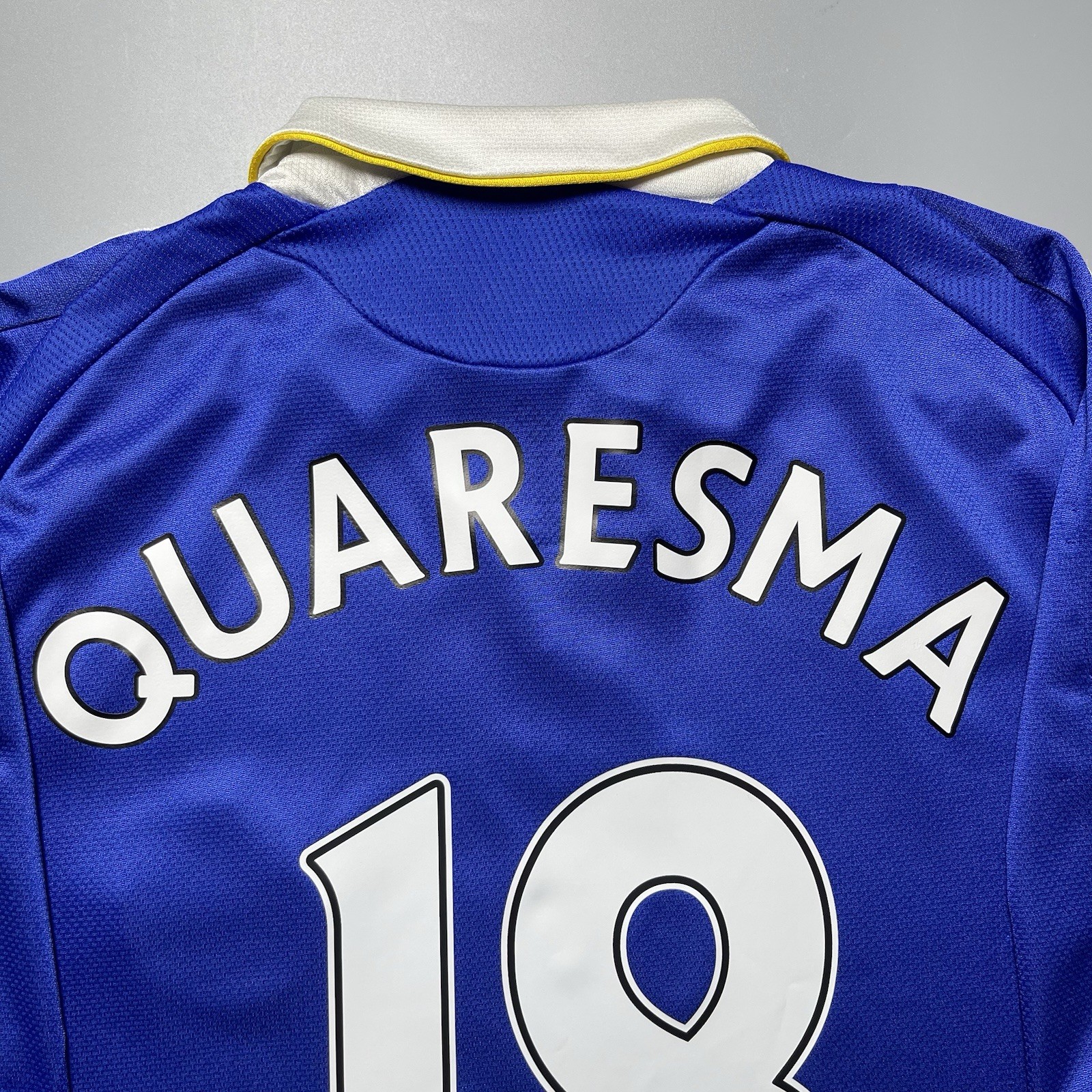 CHELSEA ADIDAS 2008/2009 FOOTBALL HOME JERSEY #18 QUARESMA SIZE “L” 656133