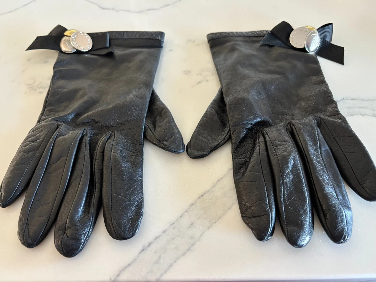 Coach Black Gloves & Mittens for Women 7.5 Size for sale | eBay