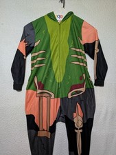 Rick and Morty Pickle Rick Exo Jumper Size 2x/3x Zip One Piece Costume Halloween