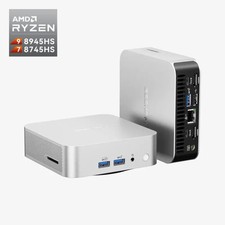 GEEKOM A8 Mini-PC, AMD Ryzen™ 7 8745HS, DDR5-5600, 32GB RAM, SSD 1 TB Win11 Pro