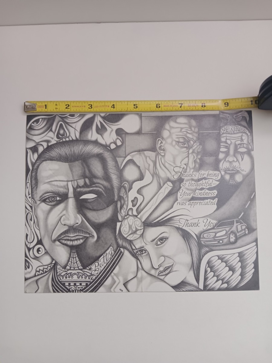 Prison Art Vintage By Artists Menace Title Voices Playing In My
