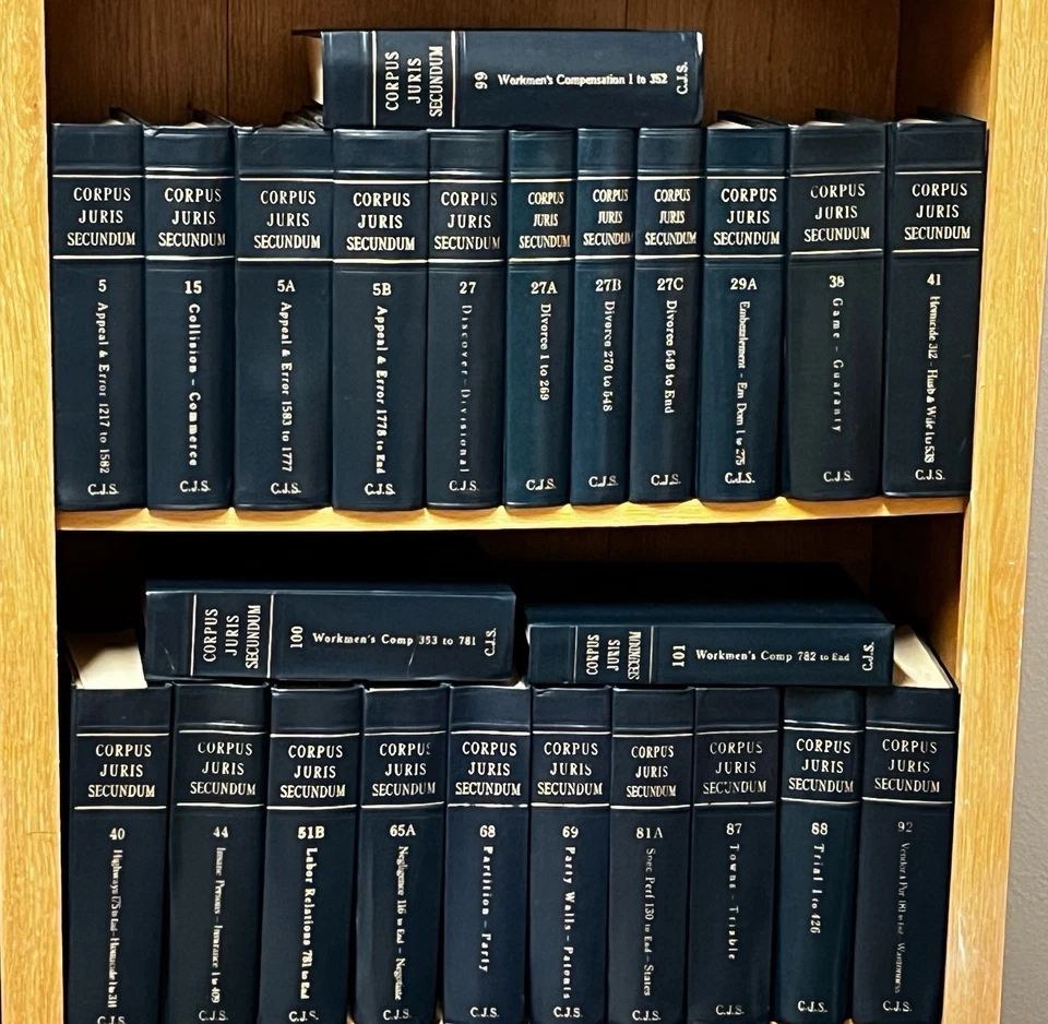 Corpus Juris Secundum Encyclopedias Of Law Books Lot 24 - Image 2 of 4