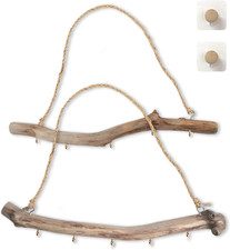 2Pcs 15 Inch Natural Driftwood Decorative Branches Farmhouse Home Wall Hanging D