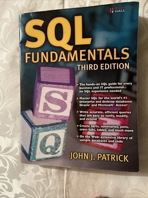 SQL Fundamentals 3rd Edition John J. Patrick Prentice Hall Computer Science