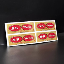 Sk Wayne Tools 1960s-70s Vintage Style Decals 2.25 Inch Vinyl Stickers X 4