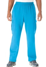 KingSize Men's Big & Tall Tall  Fleece Cargo Pants