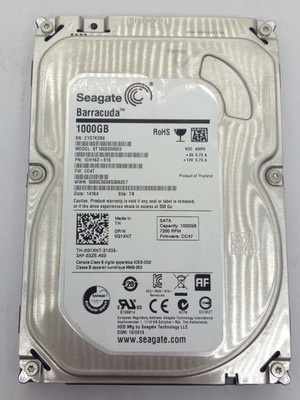 SEAGATE Barracuda  1000GB   S/N:Z1D7K2B6  3,5 '' #FP4444