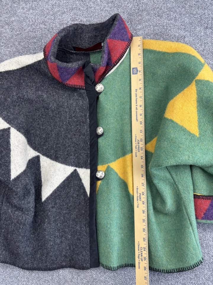 Chaqueta de Lana Aventura Taos Nuevo México Para Mujer S/M Botones Concho Suroeste Foto 3 de 4