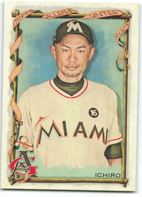 2023 Topps Allen & Ginter Baseball 95 Ichiro, Miami Marlins